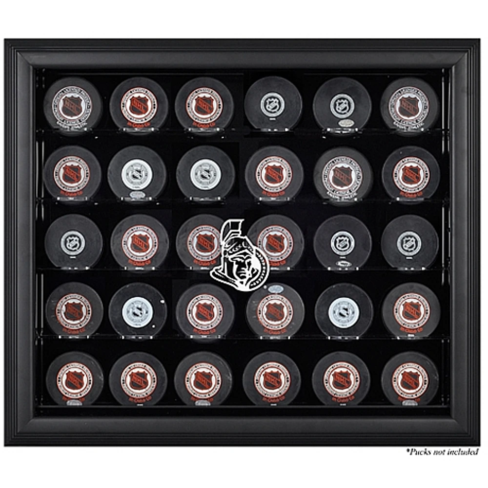 Ottawa Senators 30-Puck Black Display Case