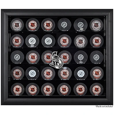 Ottawa Senators 30-Puck Black Display Case