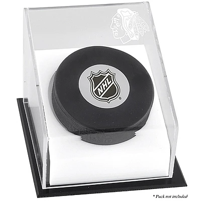 Chicago Blackhawks Puck Deluxe Logo Display Case