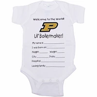 Purdue Boilermakers Newborn Welcome to the World Creeper - White