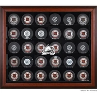 Colorado Avalanche 30-Puck Mahogany Display Case