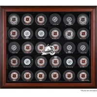 Colorado Avalanche 30-Puck Mahogany Display Case