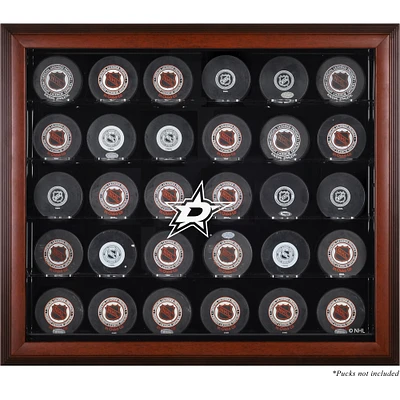 Dallas Stars 30-Puck Mahogany Display Case