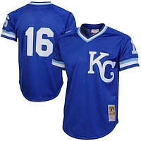 Men's Mitchell & Ness Bo Jackson Kansas City Royals Royal 1989 Authentic Cooperstown Collection Batting Mesh Practice Jersey