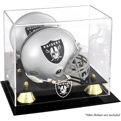 Las Vegas Raiders Golden Classic Mini Helmet Display Case