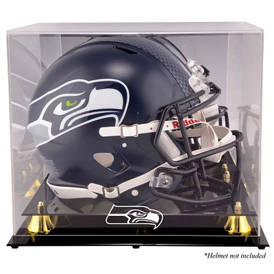 Seattle Seahawks Golden Classic Helmet Display Case with Mirrored Back