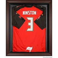 Tampa Bay Buccaneers Brown Framed Logo Jersey Display Case