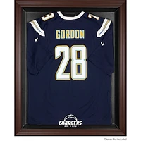 San Diego Chargers Brown Framed Logo Jersey Display Case