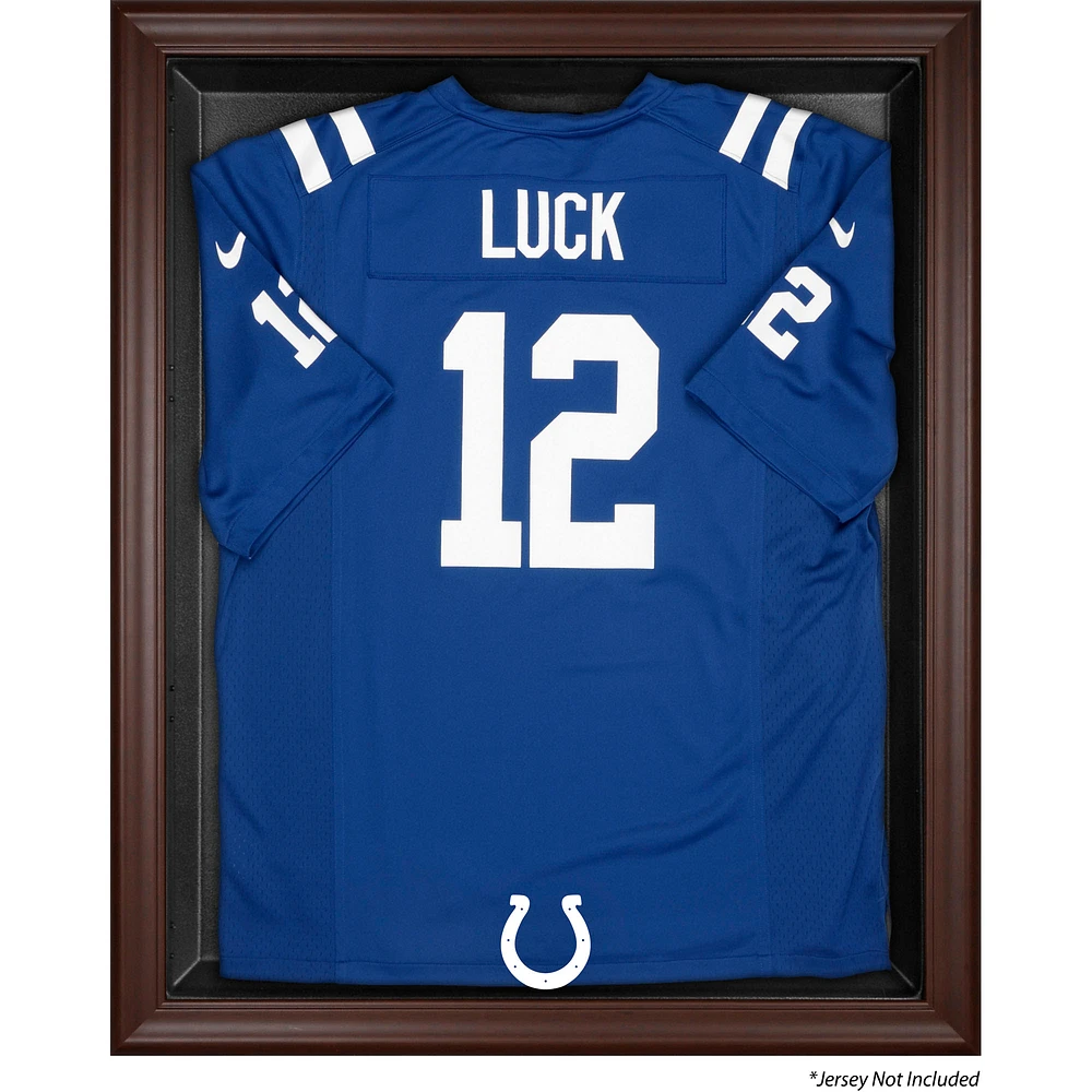 Indianapolis Colts Brown Framed Logo Jersey Display Case