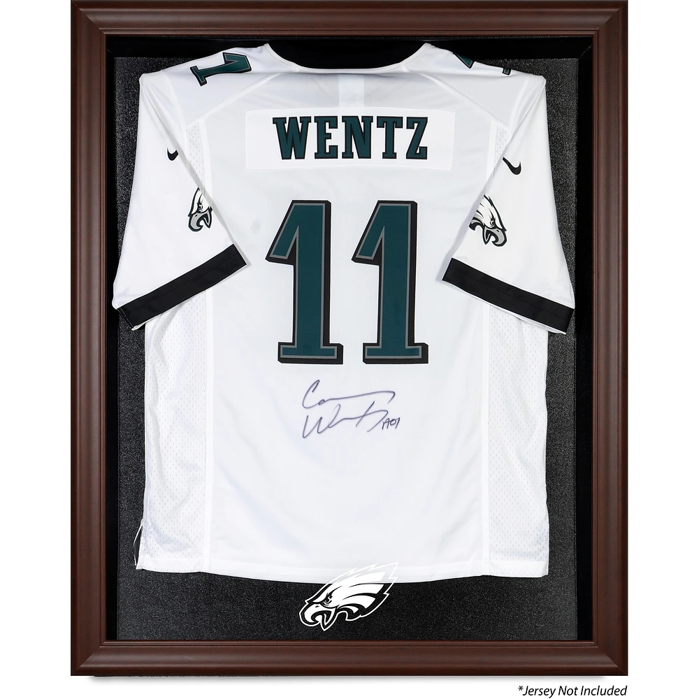 Philadelphia Eagles Brown Framed Logo Jersey Display Case