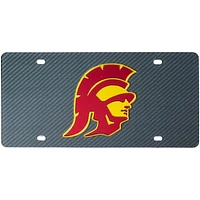 USC Trojans Carbon Fiber License Plate