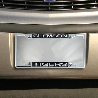 Clemson Tigers Glitter License Plate Frame - Black