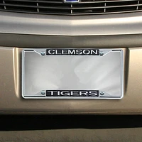 Clemson Tigers Glitter License Plate Frame - Black