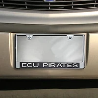 East Carolina Pirates Glitter License Plate Frame - Black