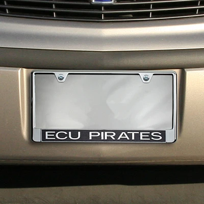 East Carolina Pirates Glitter License Plate Frame - Black