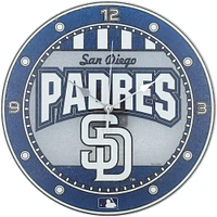 San Diego Padres 12'' Art Glass Wall Clock