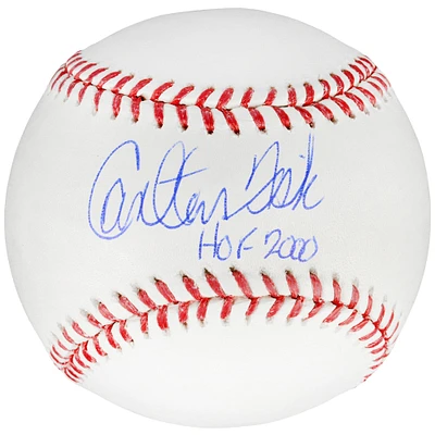 Carlton Fisk Boston Red Sox Autographed Baseball with "HOF 2000" Inscription