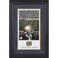 Notre Dame Fighting Irish Framed 10'' x 18'' 11-Time Football National Champions Legacy Print