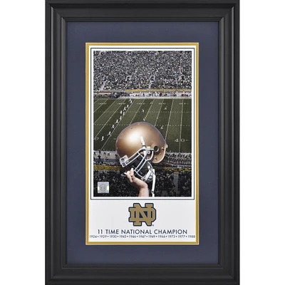 Notre Dame Fighting Irish Framed 10'' x 18'' 11-Time Football National Champions Legacy Print