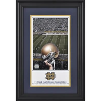 Notre Dame Fighting Irish Framed 10'' x 18'' 11-Time Football National Champions Legacy Print