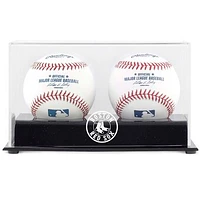 Boston Red Sox Deluxe Two Baseball Cube Logo Display Case