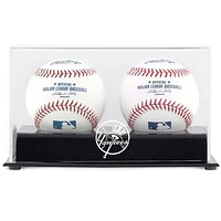 New York Yankees Deluxe Two Baseball Cube Logo Display Case