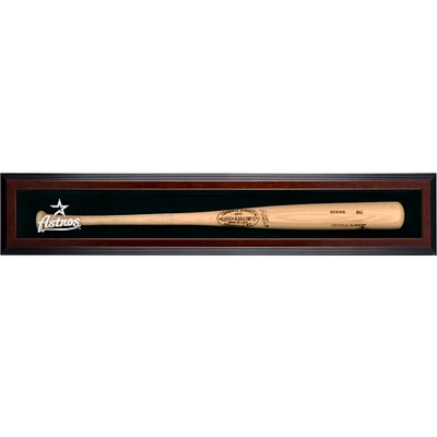 Houston Astros Logo Brown Framed Single Bat Display Case