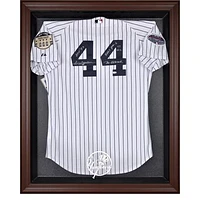 New York Yankees Brown Framed Logo Jersey Display Case