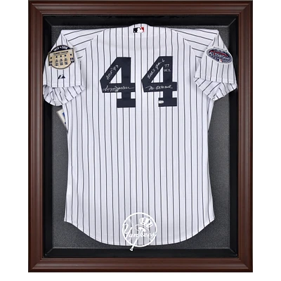 New York Yankees Brown Framed Logo Jersey Display Case