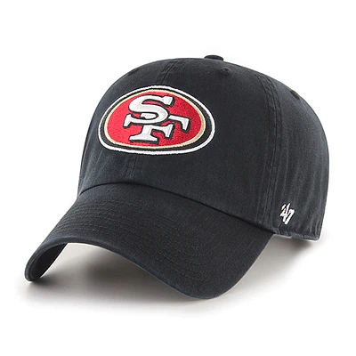 '47 Brand San Francisco 49ers Cleanup Basic Adjustable Hat - Black