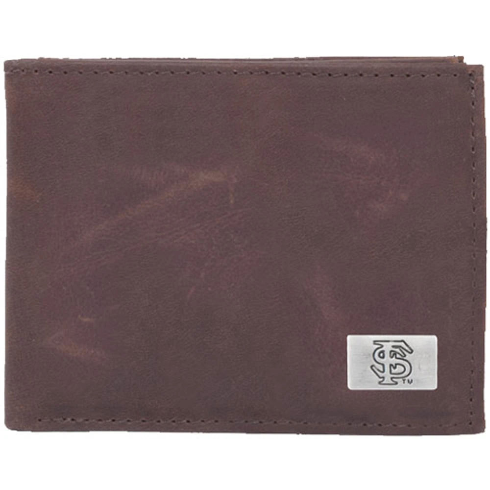 Florida State Seminoles (FSU) Leather Billfold with Concho - Brown