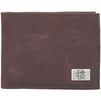 Florida State Seminoles (FSU) Leather Billfold with Concho - Brown