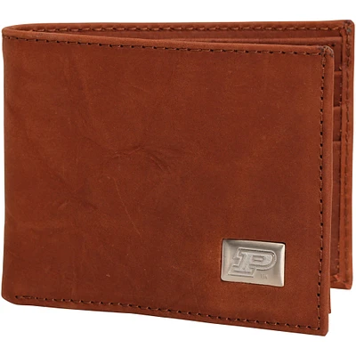 Purdue Boilermakers Leather Billfold w/ Concho