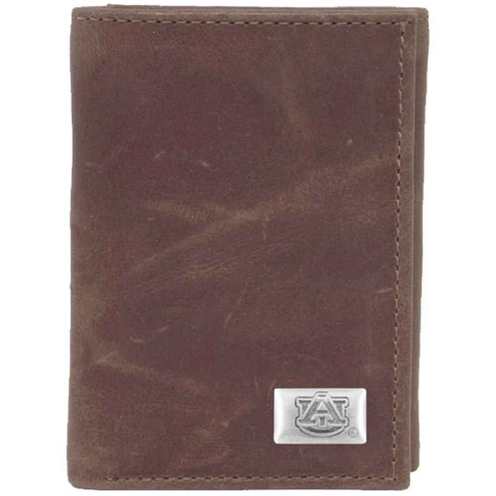 Auburn Tigers Leather Trifold Wallet with Concho
