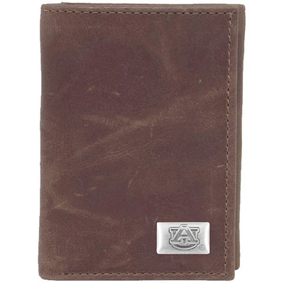 Auburn Tigers Leather Trifold Wallet with Concho