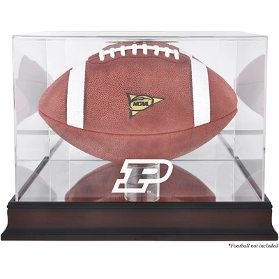 Purdue Boilermakers Mahogany Base Logo Football Case with Mirror Back