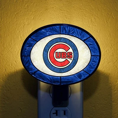 Chicago Cubs Art Glass Nightlight