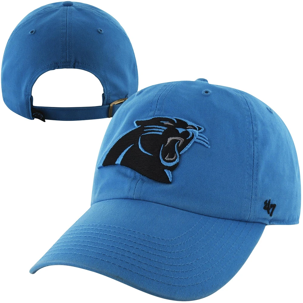 Mens Carolina Panthers '47 Brand Panther Blue Cleanup Adjustable Hat