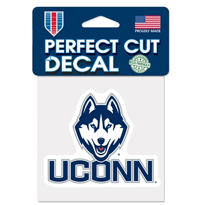 UConn Huskies 4'' x 4'' Die Cut Decal