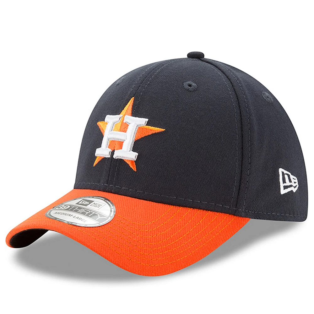 Men's New Era Navy/Orange Houston Astros MLB Team Classic 39THIRTY Flex Hat