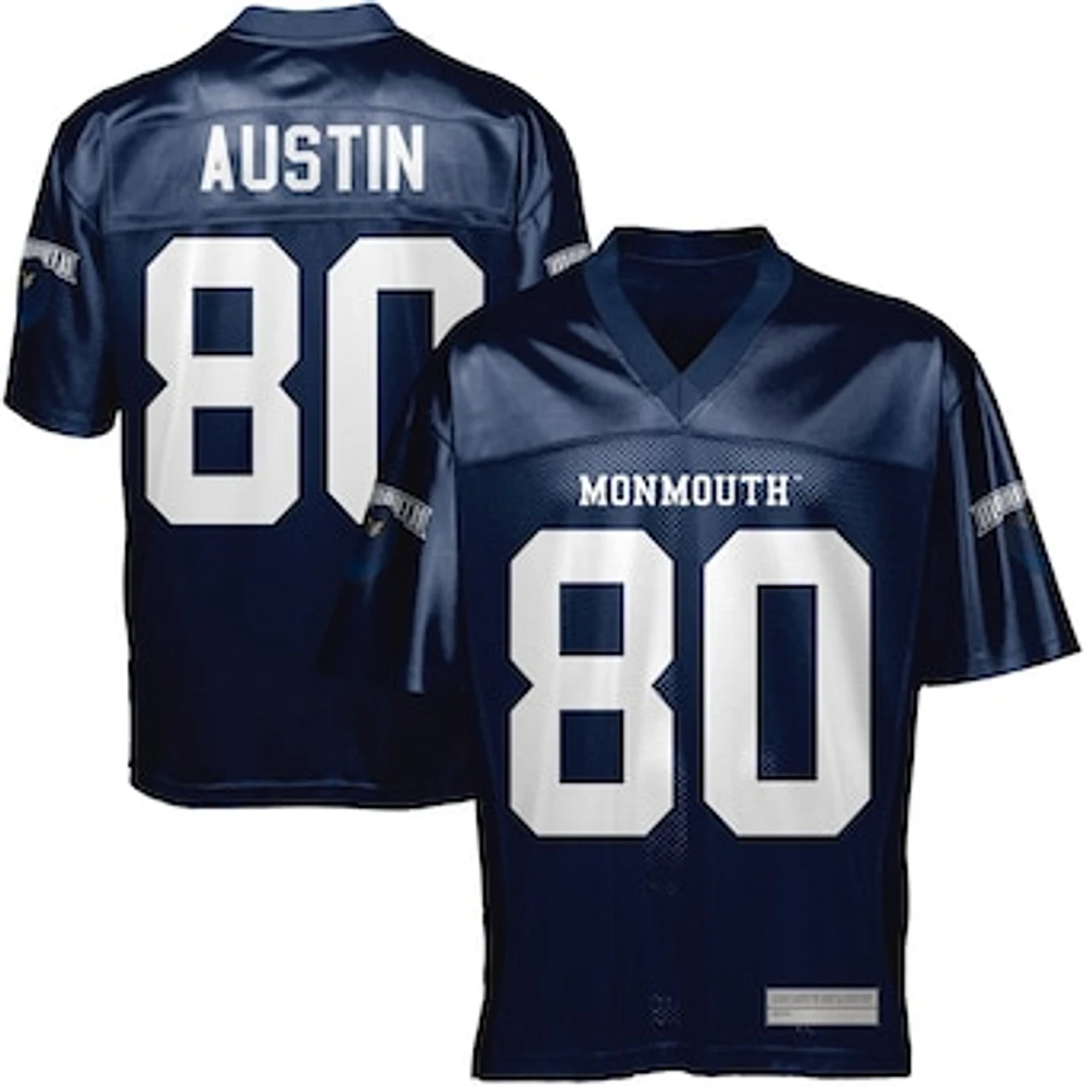 Miles Austin Monmouth University Hawks Football Jersey - Navy Blue