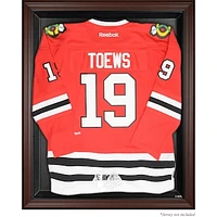 Chicago Blackhawks Brown Framed Logo Jersey Display Case