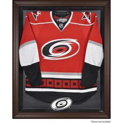 Carolina Hurricanes Brown Framed Logo Jersey Display Case