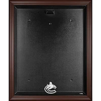 Vancouver Canucks Brown Framed Logo Jersey Display Case