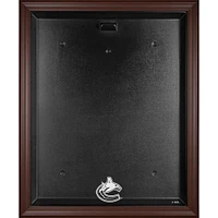 Vancouver Canucks Brown Framed Logo Jersey Display Case