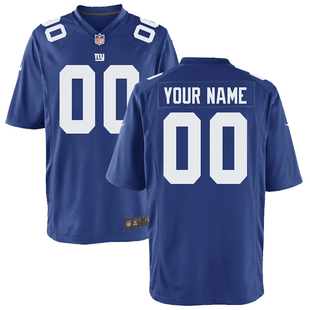 Youth Nike Royal New York Giants Custom Game Jersey