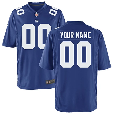 Youth Nike Royal New York Giants Custom Game Jersey