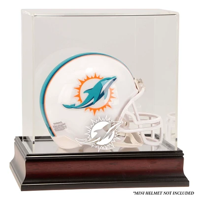 Miami Dolphins (2013-Present) Mahogany Mini Helmet Display Case