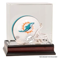 Miami Dolphins (2013-Present) Mahogany Mini Helmet Display Case