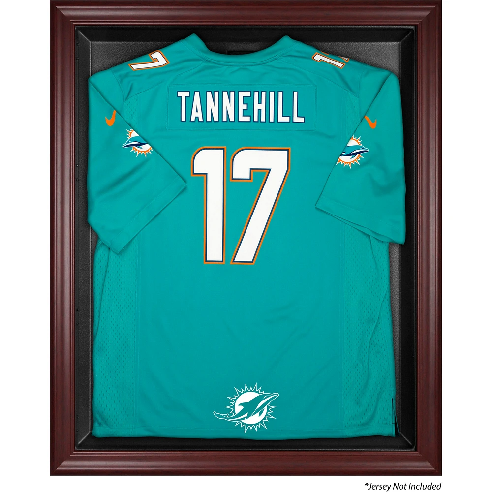 Miami Dolphins (2013-Present) Mahogany Framed Jersey Display Case